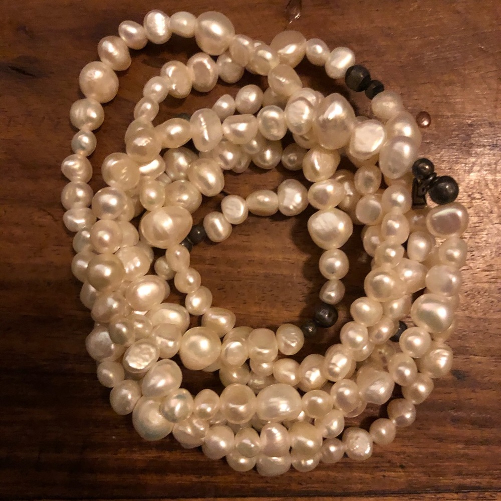 Silpada Pearl Stretch Bracelets (set of 7)